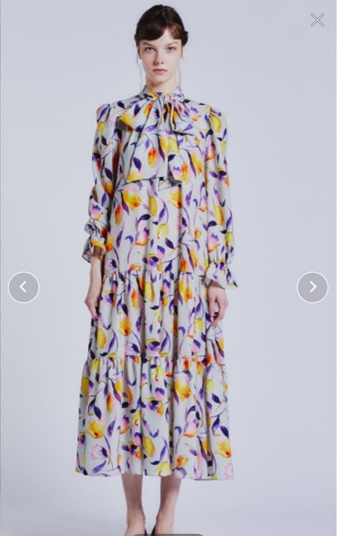 ダブルスタンダード Sov. ソブ　花柄ワンピースM