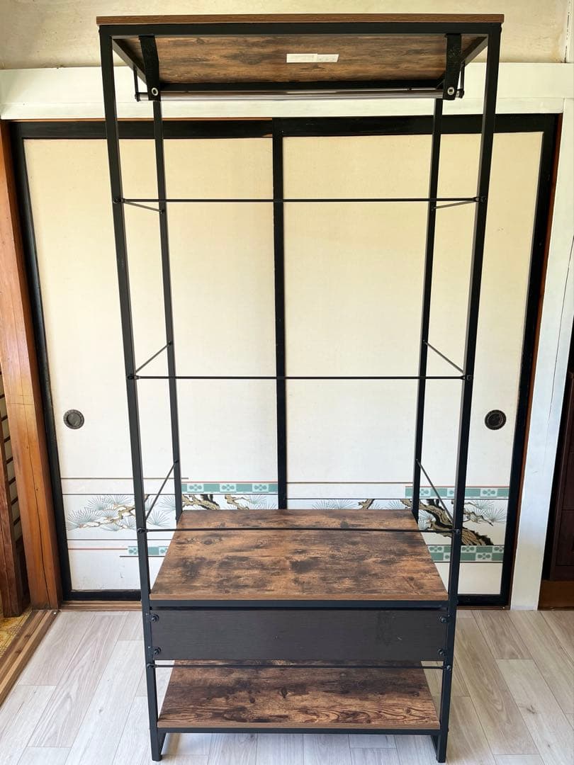 きのくにや　ニトリ　ハンガーラック　ステイン