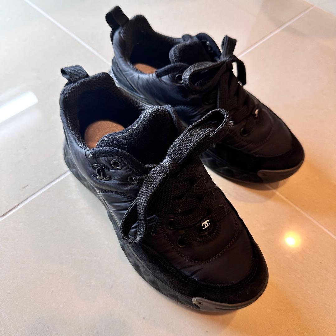 CHANEL シャネル　スニーカー　黒　35
