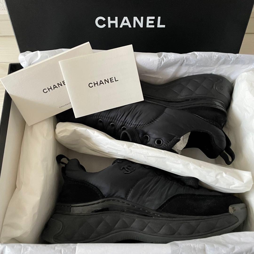 CHANEL シャネル　スニーカー　黒　35