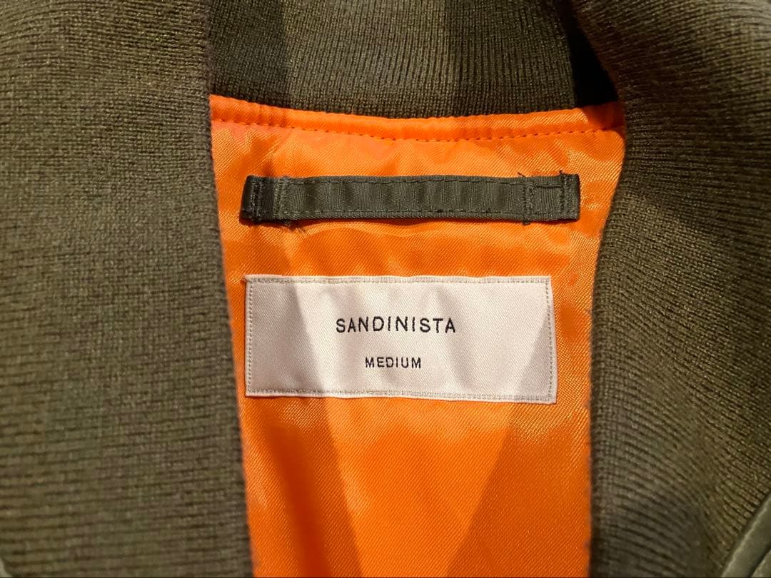 SANDINISTA サンディニスタリフレクターMA-1ジャケット ブルゾン