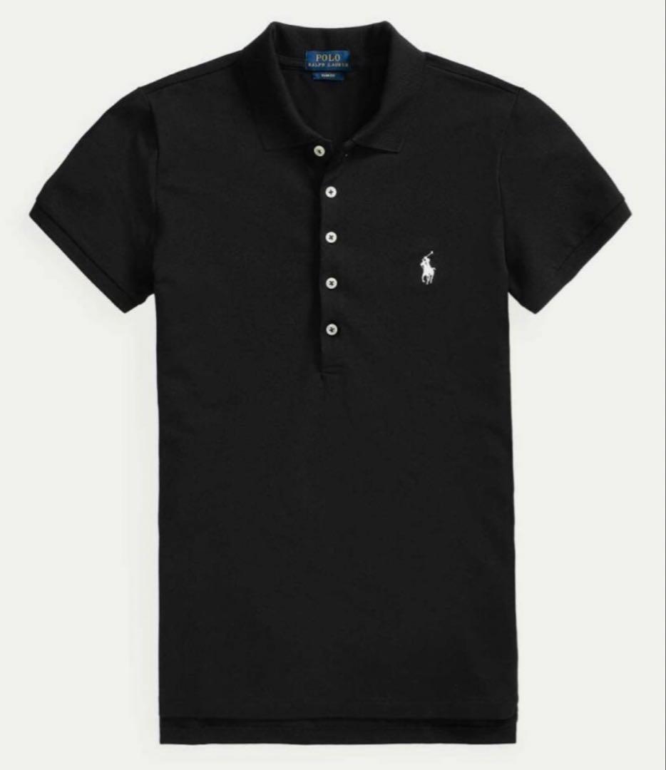 ☆★試着のみ❣️ POLOラルフローレン ポロシャツ 半袖 黒 レディースM ★☆