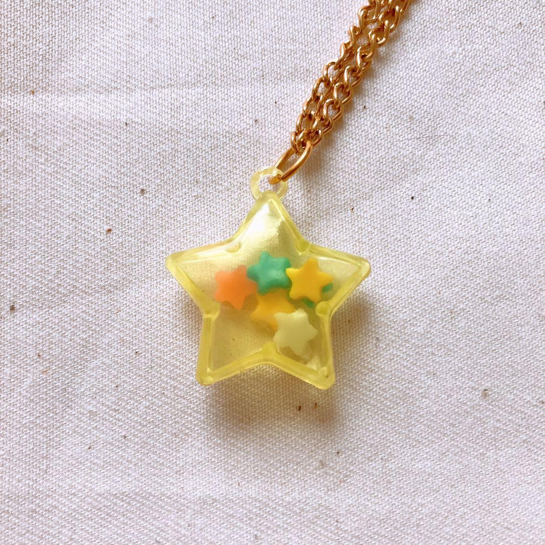 レア当時物❤️セボンスター ネックレス 星 シャカシャカ♪ 平成レトロ 平成女児