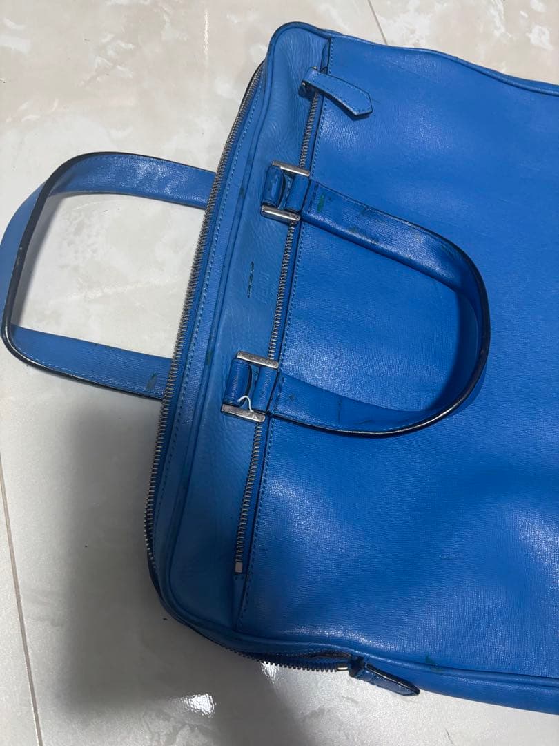 FENDI ビジネスバッグ 青