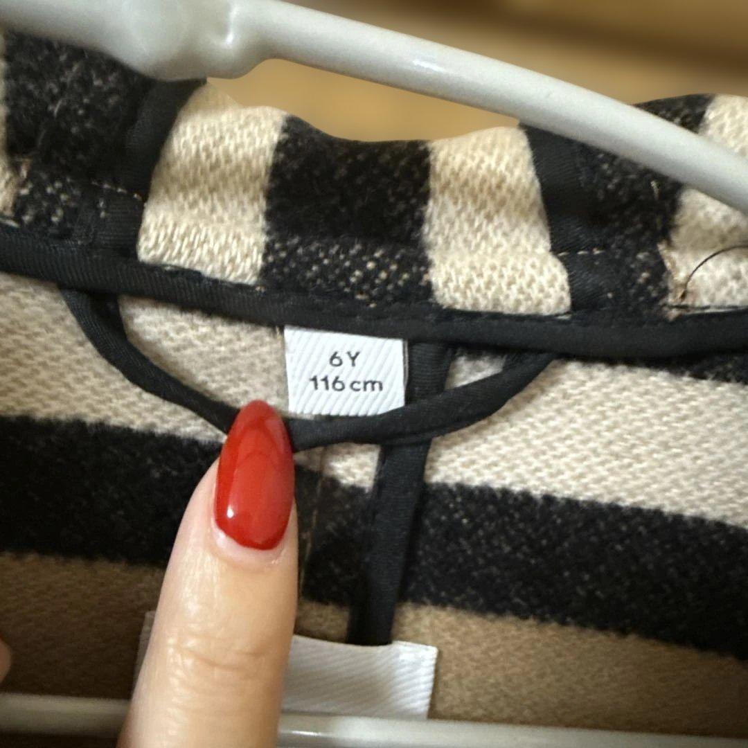 Burberry ダッフルコート　羊毛100% 6Ｙ