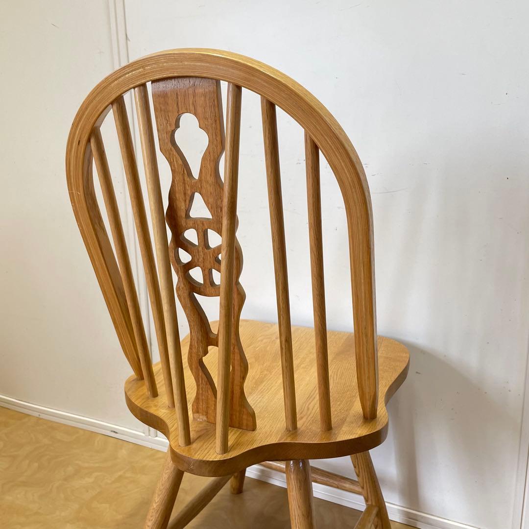 ウィンザー 回転椅子② オーク材 チェア 椅子 イス アンティーク 英国スタイル