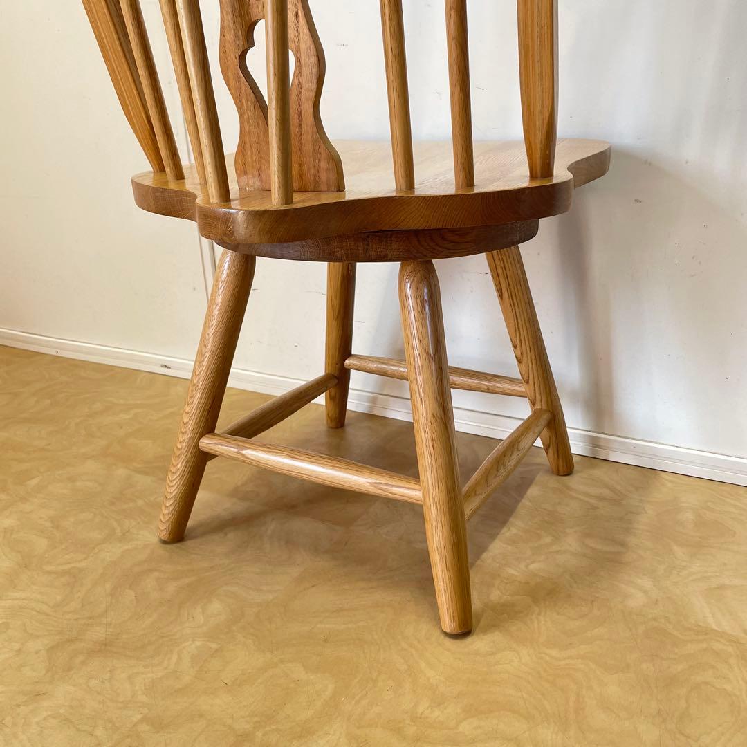 ウィンザー 回転椅子② オーク材 チェア 椅子 イス アンティーク 英国スタイル