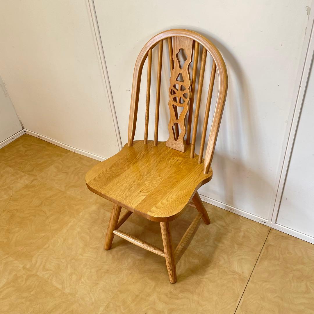 ウィンザー 回転椅子② オーク材 チェア 椅子 イス アンティーク 英国スタイル