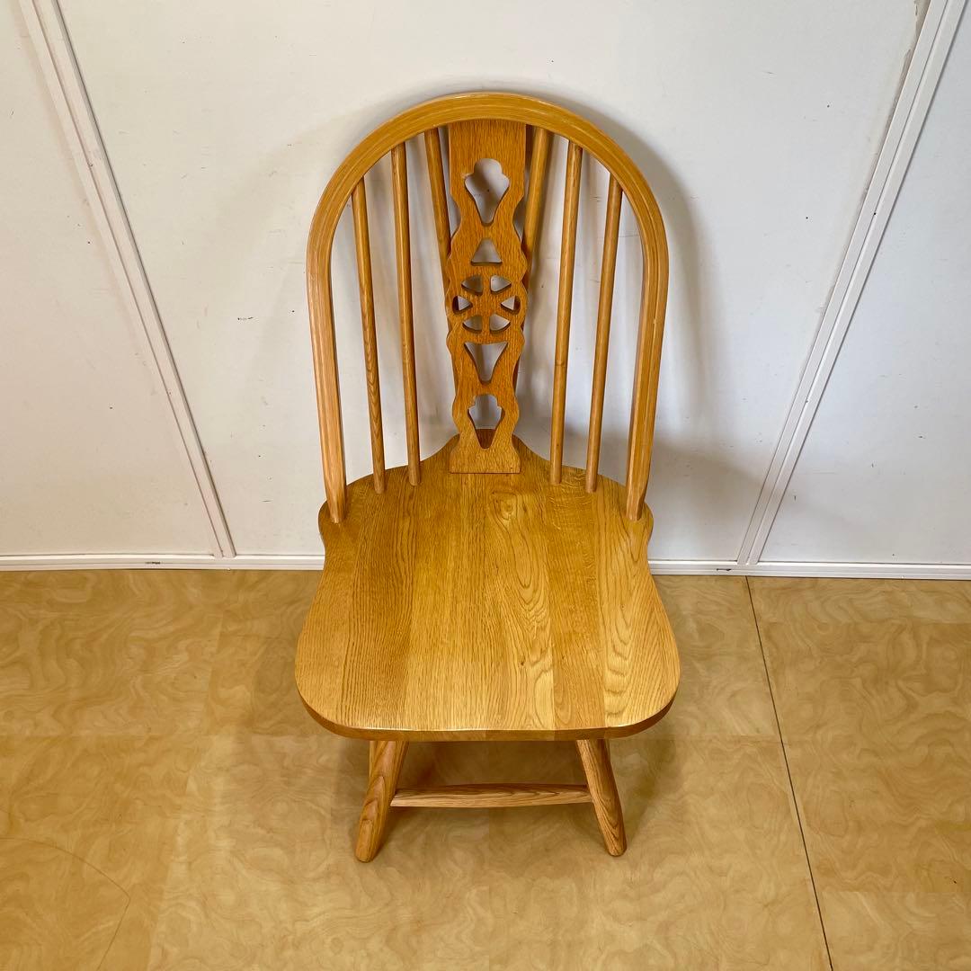 ウィンザー 回転椅子② オーク材 チェア 椅子 イス アンティーク 英国スタイル