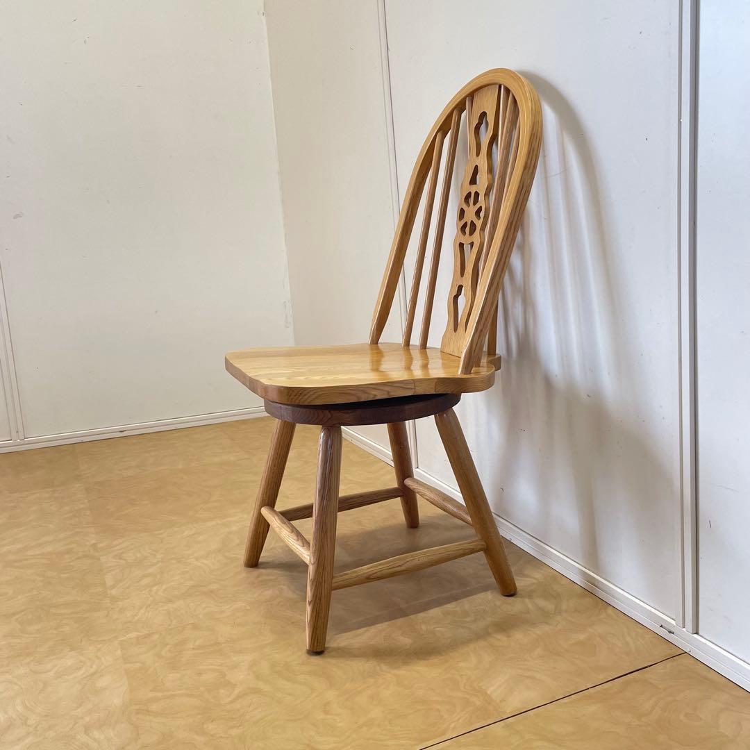 ウィンザー 回転椅子② オーク材 チェア 椅子 イス アンティーク 英国スタイル