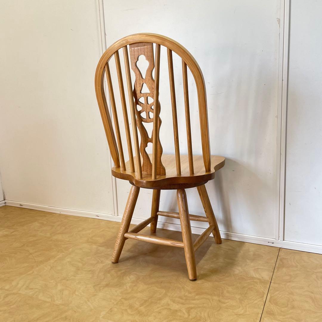 ウィンザー 回転椅子② オーク材 チェア 椅子 イス アンティーク 英国スタイル