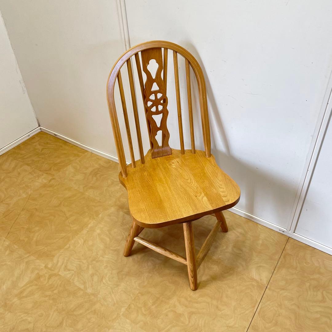 ウィンザー 回転椅子② オーク材 チェア 椅子 イス アンティーク 英国スタイル