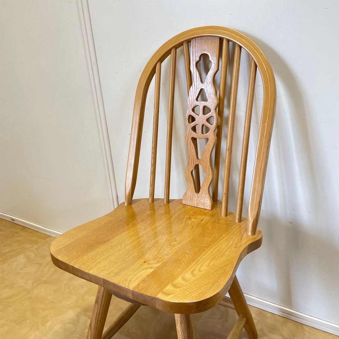 ウィンザー 回転椅子② オーク材 チェア 椅子 イス アンティーク 英国スタイル