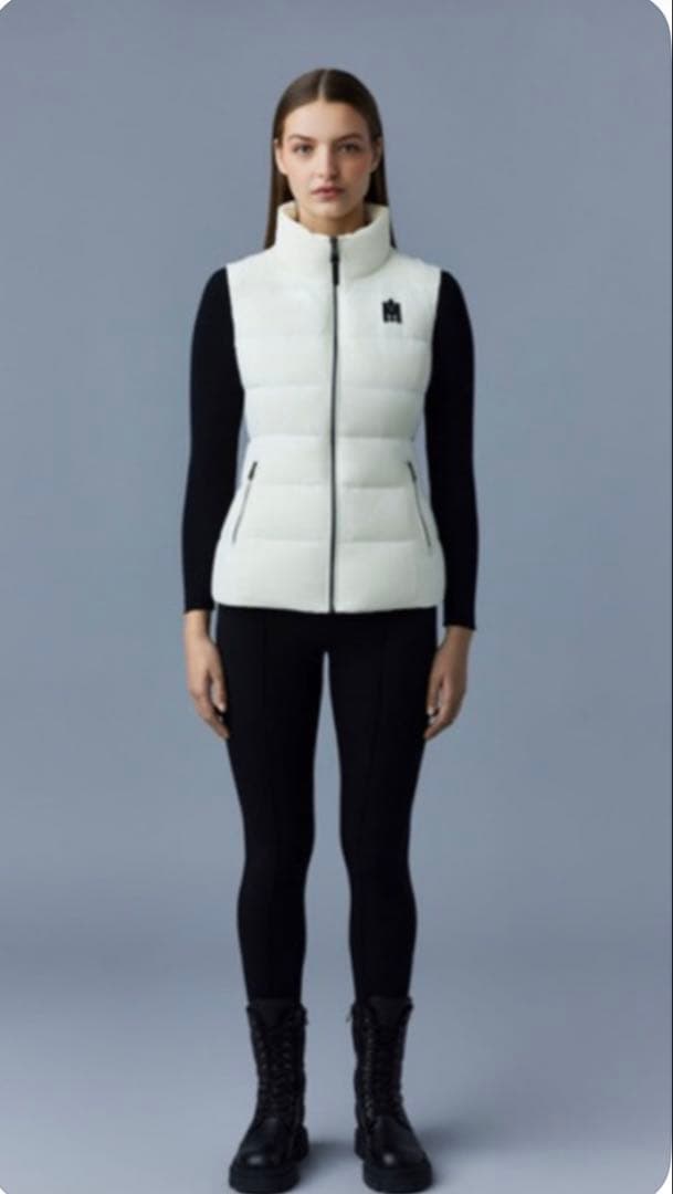 MACKAGE ホワイト ダウンベスト Sサイズ ★マッカージュ★