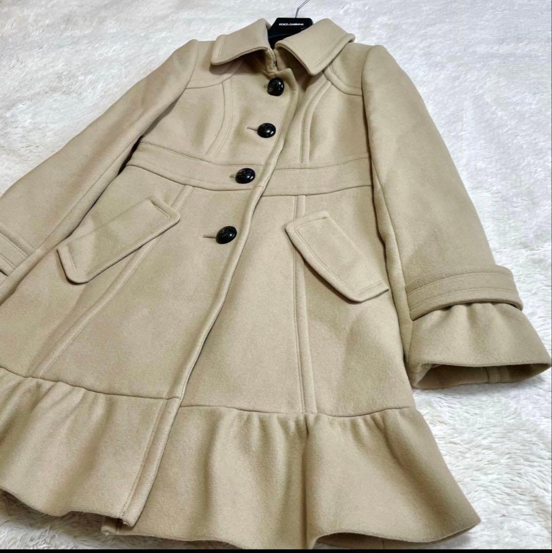 寒波に備えてSALE極美品 バーバリーブルーレーベル フレア ウール コート