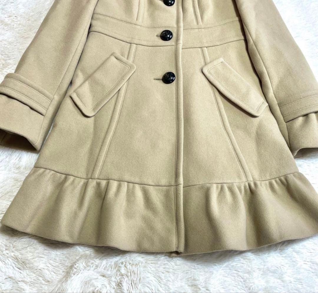 寒波に備えてSALE極美品 バーバリーブルーレーベル フレア ウール コート