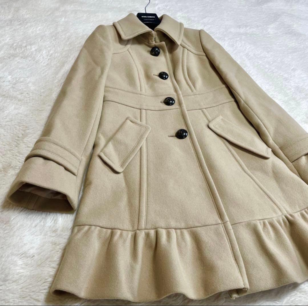 寒波に備えてSALE極美品 バーバリーブルーレーベル フレア ウール コート