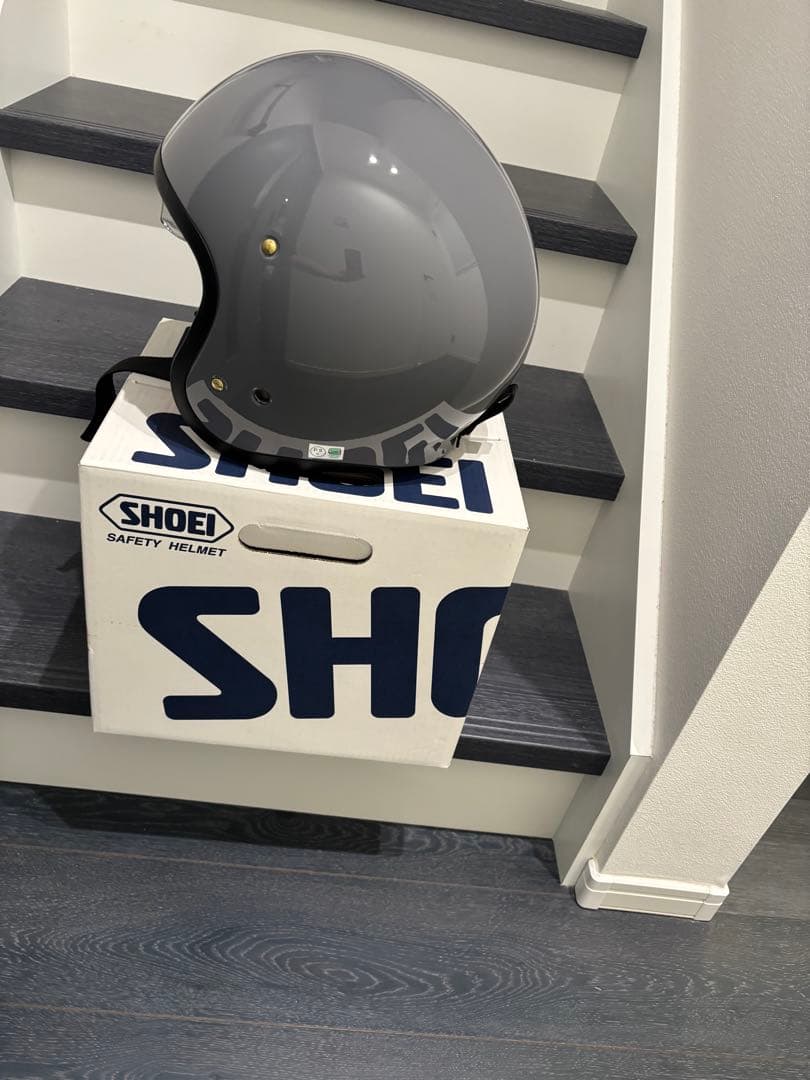 （美品）SHOEI J-0 グレー （バサルトグレー）ジェットヘルメット