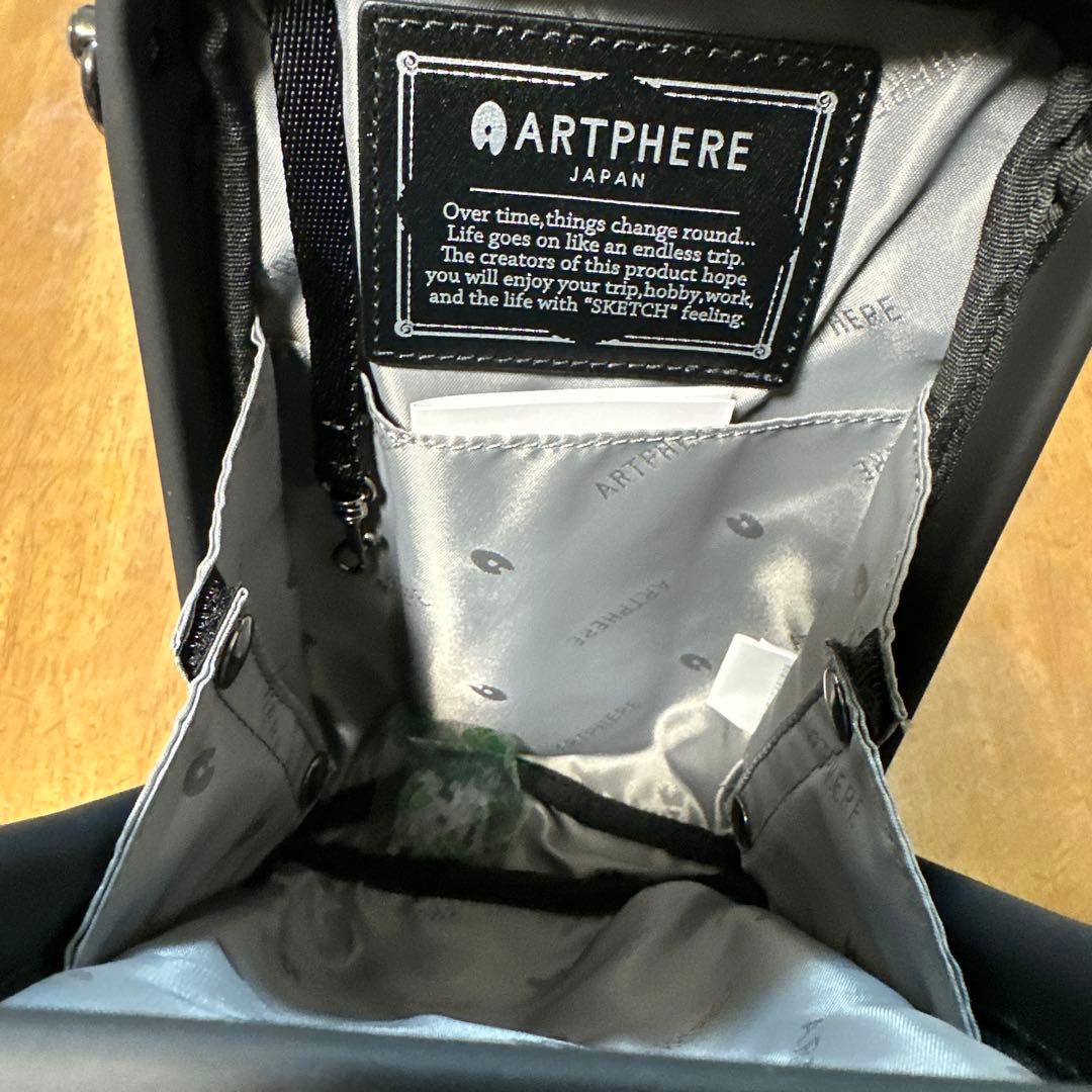 ARTPHERE アートフィアー ミニショルダーバッグ ブラック ホワイト