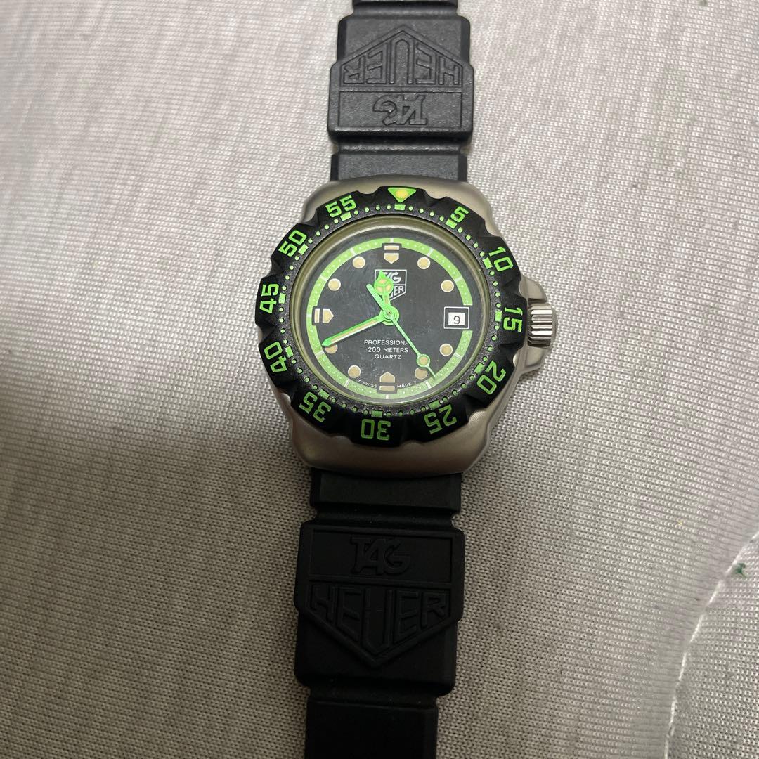 タグホイヤー　フォーミュラ1 グリーン　375.508(箱、説明書付き)