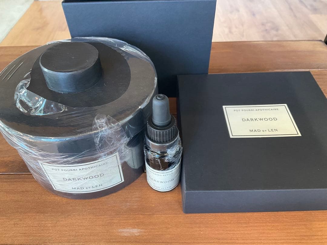 【新品未使用】MAD et LEN マドエレン　アンバー スモール　ダークウッド