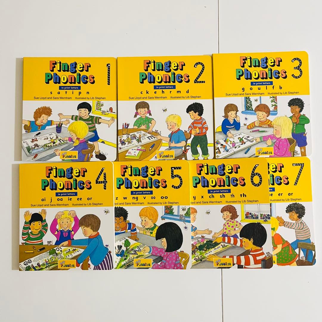 Jolly Phonics Finger Phonics 1-7 全巻セット