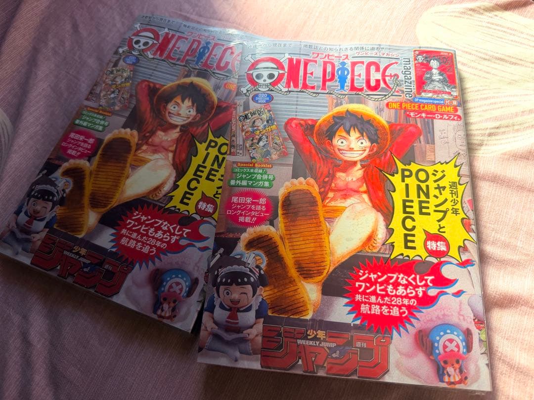 ワンピースマガジンカード付き2冊セット 新品未開封フィルム付き。