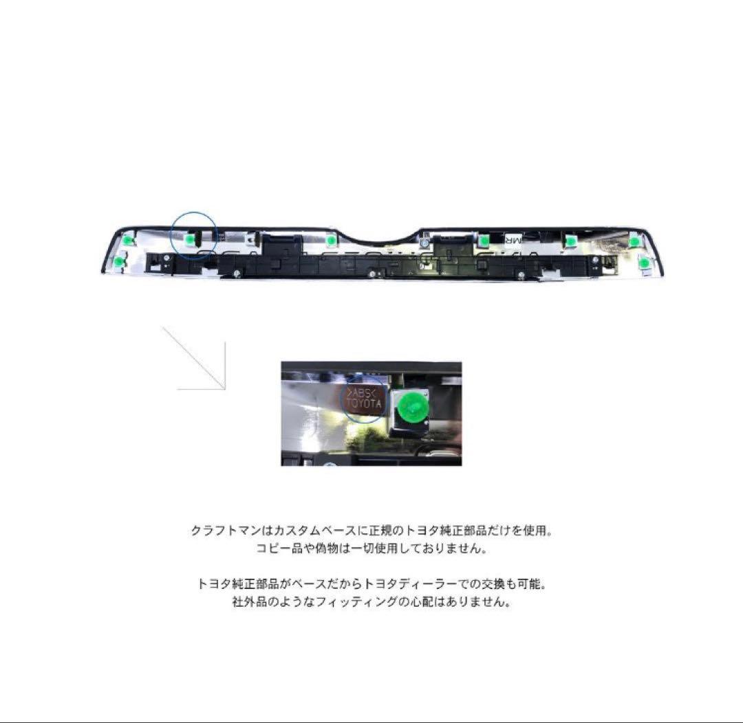 ランドクルーザー プラド 150 後期 リアガーニッシュ ホワイトパール