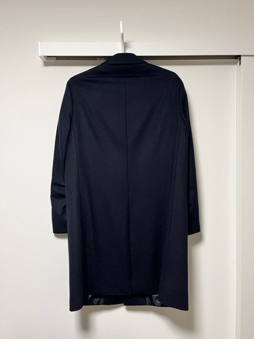 ユニクロ ウールカシミヤチェスターコート ネイビー Mサイズ