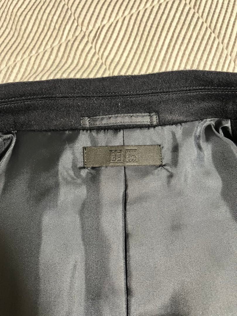 ユニクロ ウールカシミヤチェスターコート ネイビー Mサイズ