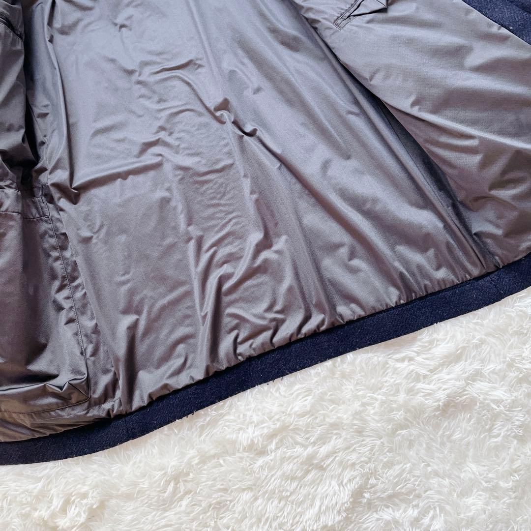 【美品】BEAMS ハリスツイード ウインドストッパー 高機能ダッフルコートS