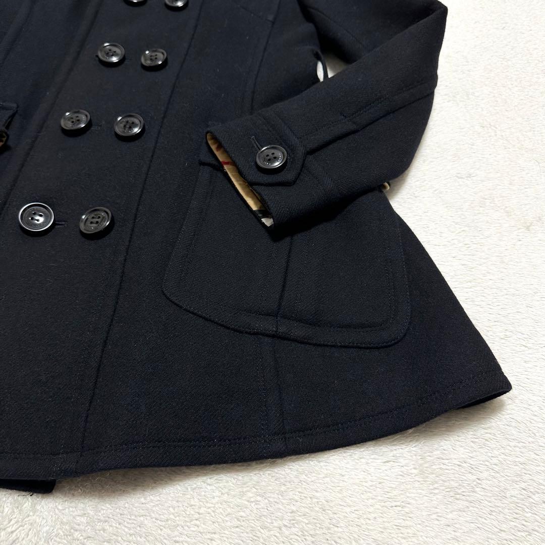 美品　BURBERRYBLUELABEL ウールコート　ノバチェック　アンゴラ混