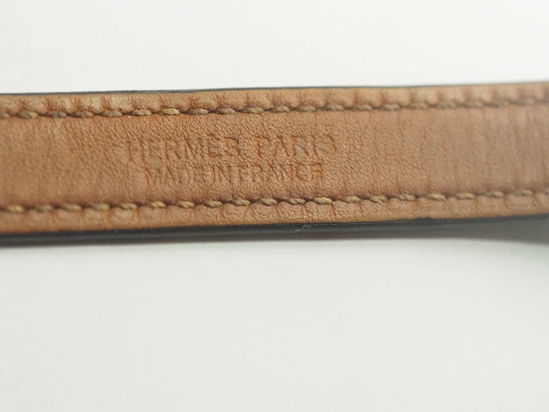 エルメス　リヴァル ドゥブルトゥール ブレスレット　シルバー×ブラック 付属品有