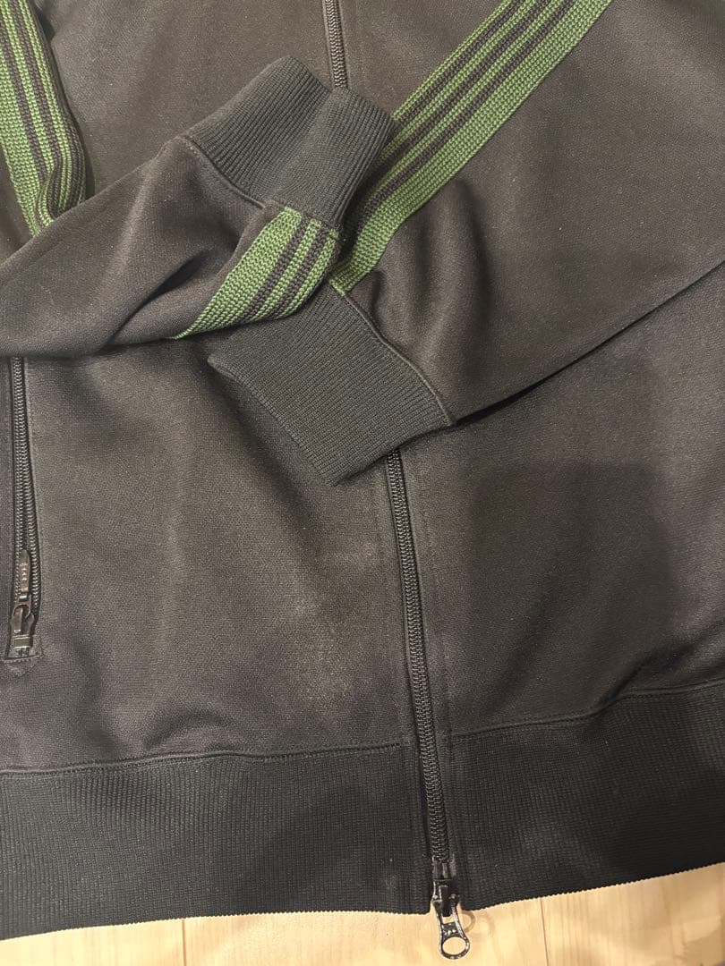 needles トラックジャケット　ブラック　グリーン