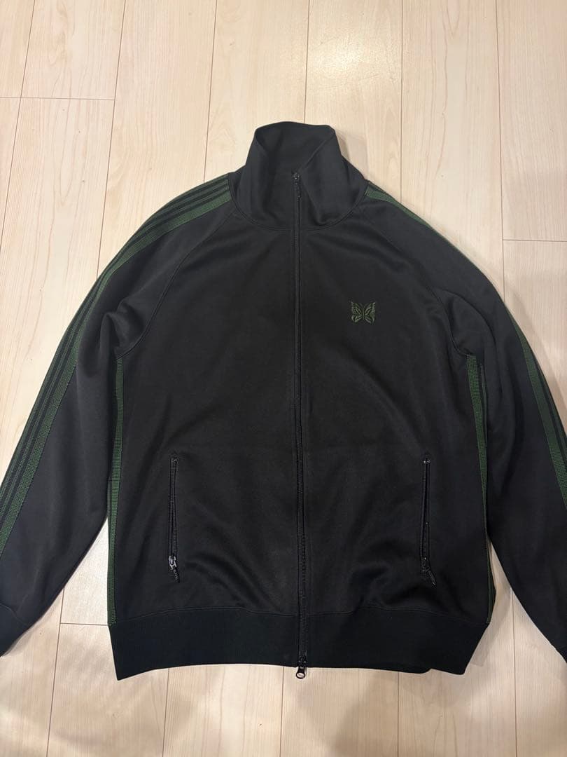 needles トラックジャケット　ブラック　グリーン