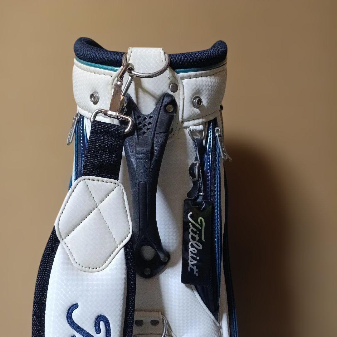 Titleist ゴルフキャディバッグ ホワイト/ネイビー