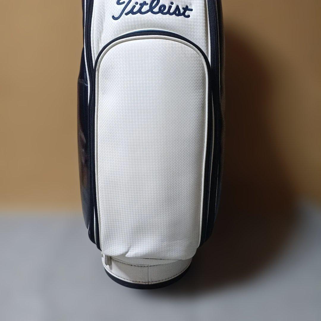 Titleist ゴルフキャディバッグ ホワイト/ネイビー