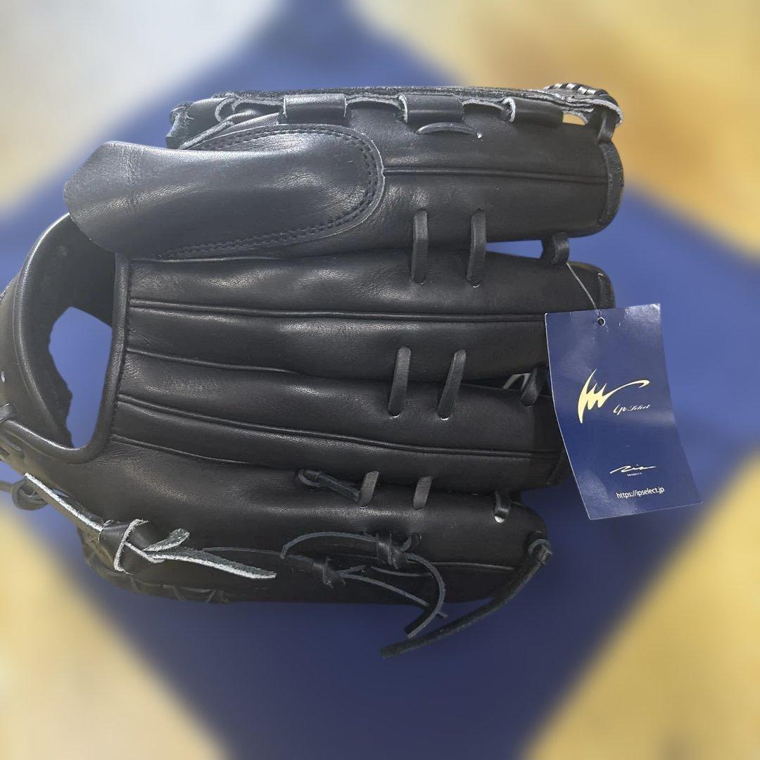 新品未使用タグ付きアイピセレクト硬式野球グローブ ブラック 投手用左利き用