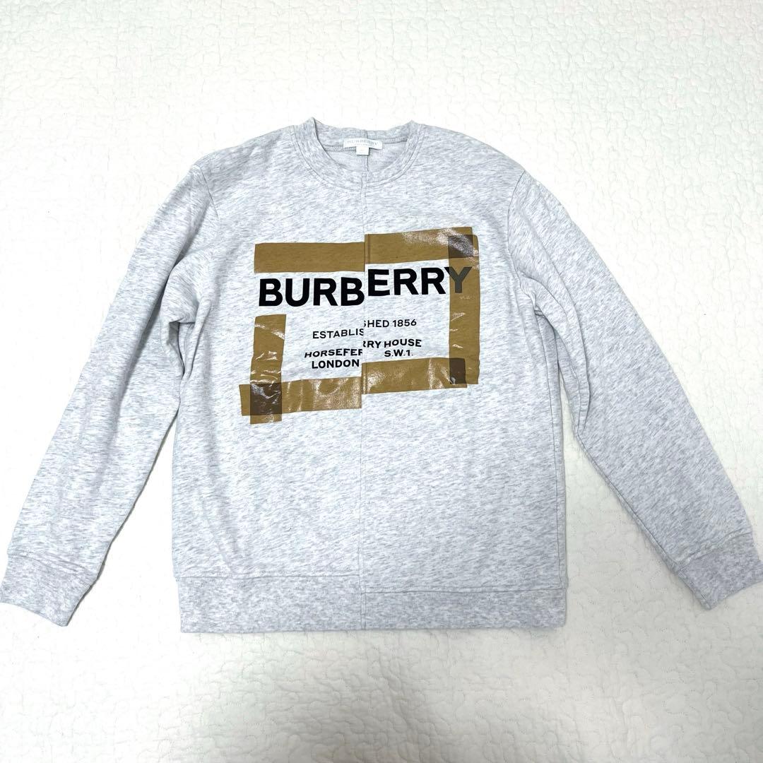 未使用級　Burberry Kids ロゴ　スウェット　164cm グレー