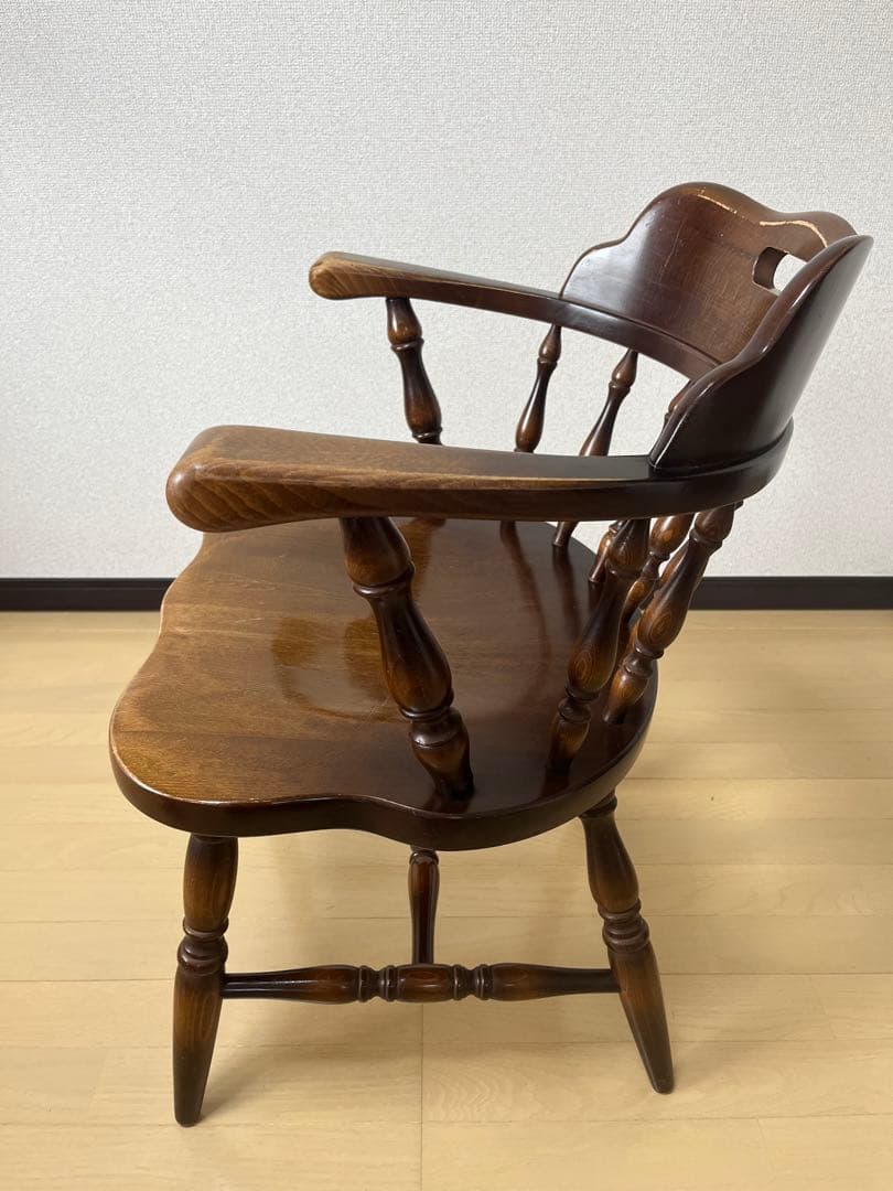 Barry社長　飛騨産業　キツツキ　木製　アームチェア　USED ①