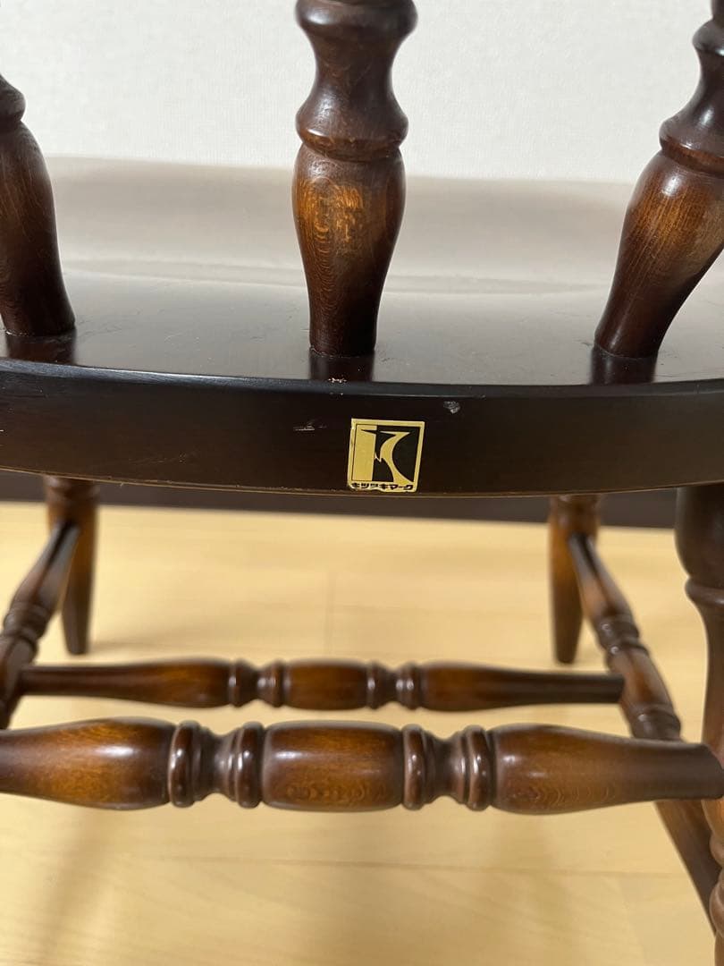 Barry社長　飛騨産業　キツツキ　木製　アームチェア　USED ①