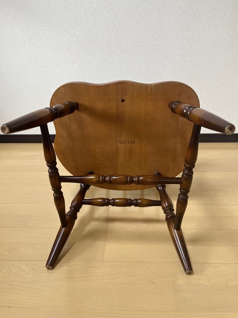 Barry社長　飛騨産業　キツツキ　木製　アームチェア　USED ①