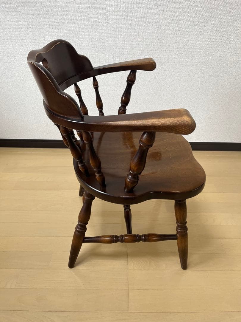 Barry社長　飛騨産業　キツツキ　木製　アームチェア　USED ①