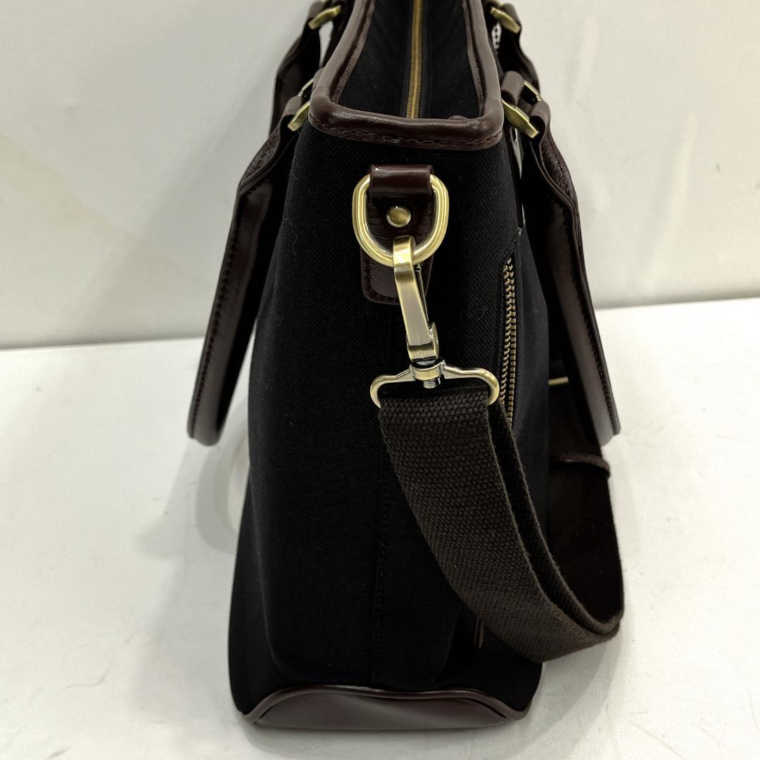 GOLDMEN　ゴールドメン　ビジネスバッグ　ブラック×ダークブラウン