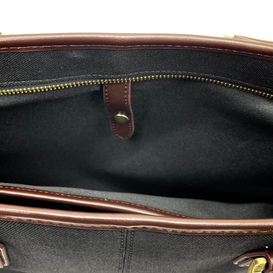 GOLDMEN　ゴールドメン　ビジネスバッグ　ブラック×ダークブラウン