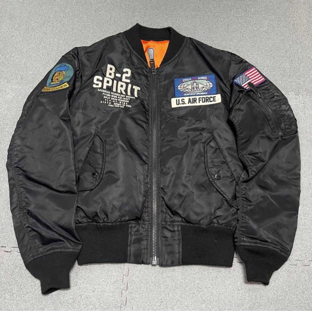 880 AVIREX B-2 SPIRIT 刺繍ロゴ 背面ビッグ 8AF モデル