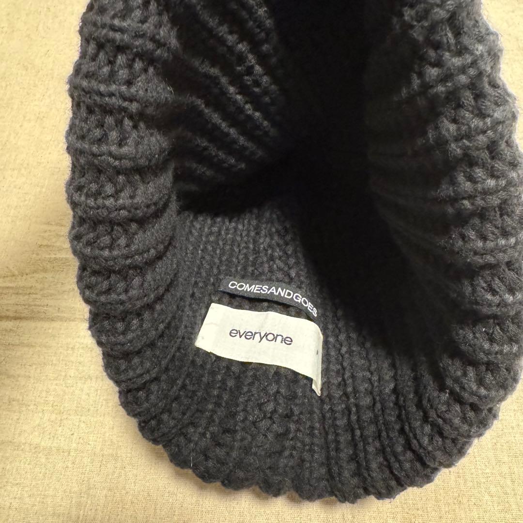 everyone COMESANDGOES ニットキャップ ブラック ennoy