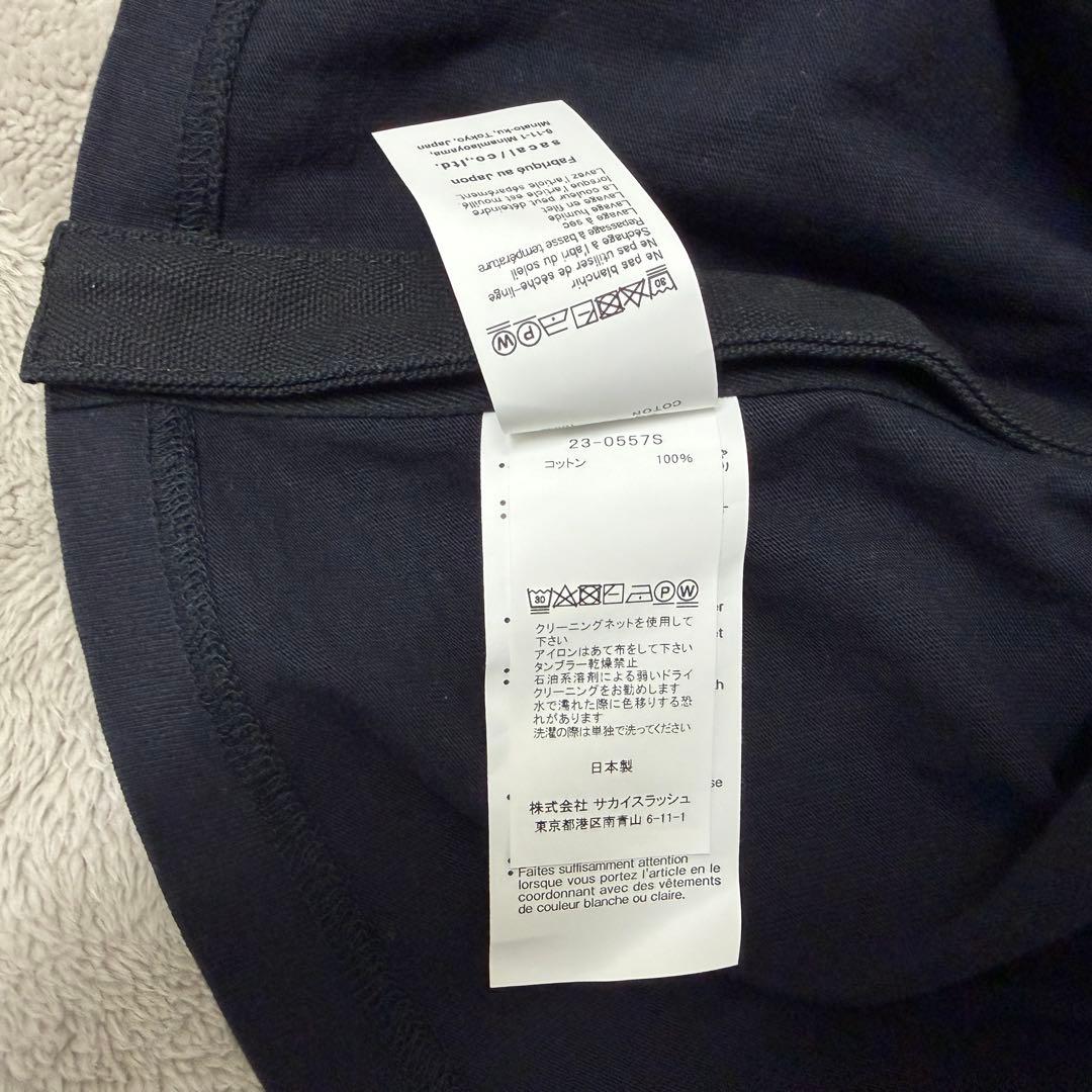 sacai Carhartt コラボ Tシャツ 黒