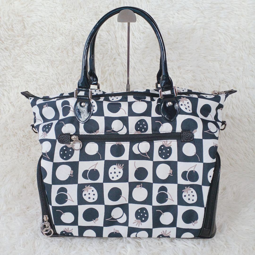 ノイジーノイジー ミエコ ウエサコ ゴルフ ボストンバッグ 格子柄