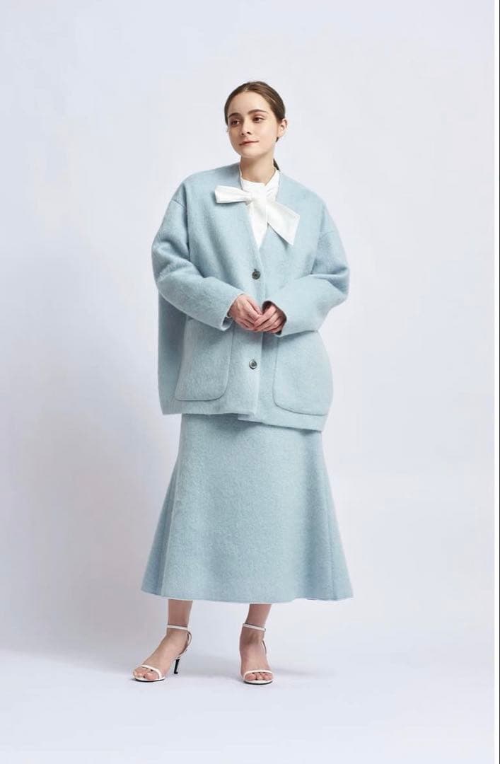 yori ウールモヘアシャギージャケット